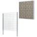 Clôture gabion 2D Acier galvanisé 2,008x2,03m 2 m total Argenté - Photo n°1