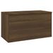 Coffre de rangement Chêne marron 84x42x46 cm Bois d'ingénierie - Photo n°2