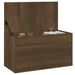 Coffre de rangement Chêne marron 84x42x46 cm Bois d'ingénierie - Photo n°5