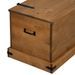 Coffre de rangement HALDEN 91x48x47 cm bois massif pin - Photo n°8