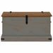 Coffre de rangement HALDEN gris 91x48x47 cm bois massif pin - Photo n°3