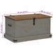 Coffre de rangement HALDEN gris 91x48x47 cm bois massif pin - Photo n°9