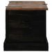 Coffre de rangement HALDEN noir 91x48x47 cm bois massif pin - Photo n°4