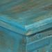 Coffre de rangement manguier massif bleu turquoise Pinkie - Photo n°3