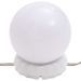 Coiffeuse à LED avec armoire Blanc brillant Bois d'ingénierie - Photo n°7