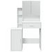 Coiffeuse avec armoire blanc 80x35x132 cm - Photo n°5