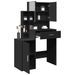 Coiffeuse avec armoire noir 80x35x132 cm - Photo n°4