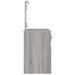 Coiffeuse avec LED sonoma gris 130x50x132,5 cm - Photo n°7