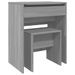 Coiffeuse et tabouret sonoma gris 60x40x113,5 cm - Photo n°2