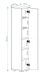 Colonne anthracite et blanc multifonctions 1 porte Parko 29.6 cm - Photo n°6