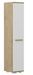 Colonne Chêne Saphir et blanc multifonctions 1 porte Parko 29.6 cm - Photo n°1