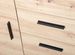 Commode 1 portes 4 tiroirs bois chêne artisan et du gris anthracite Mione 94 cm - Photo n°6