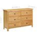 Commode 105x33,5x73 cm Bois de chêne massif 2 - Photo n°7