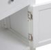 Commode 2 portes 2 tiroirs acacia massif blanc et chêne clair Félicie - Photo n°8