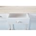 Commode 2 portes 2 tiroirs pin massif clair et blanc Caly - Photo n°6