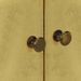 Commode 2 portes sesham massif foncé et métal doré Sytranel - Photo n°5