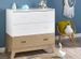 Commode 3 tiroirs bois blanc et chêne clair Archipel - Photo n°2