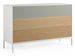 Commode 3 tiroirs bois plaqué chêne et pieds métal Sandry - Photo n°1