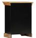Commode 3 tiroirs manguier massif clair et métal noir Induka - Photo n°4
