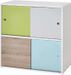 Commode 4 petites portes multicolore Clic - Photo n°1