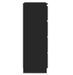 Commode haute 4 tiroirs bois noir brillant Agency - Photo n°5