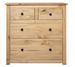 Commode 4 tiroirs en bois de pin massif Autika 80 cm – Élégance rustique et praticité - Photo n°9