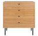 Commode 4 tiroirs KYOTO – Chêne & métal noir - Photo n°1