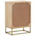 Commode 55x30x76 cm bois massif de manguier et fer - Photo n°5