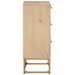 Commode 55x30x76 cm bois massif de manguier et fer - Photo n°4