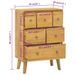 Commode 56x30x80 cm Bois massif de teck - Photo n°8