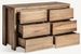 Commode 6 tiroirs bois massif naturel vieilli style colonial Rubha 140 cm - Photo n°2