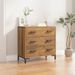 Commode 75x35x70 cm Bois de pin massif - Photo n°1