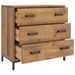 Commode 75x35x70 cm Bois de pin massif - Photo n°4