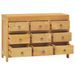 Commode 80x30x55 cm Bois massif de teck - Photo n°3