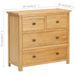 Commode 80x35x75 cm Bois de chêne massif 2 - Photo n°6