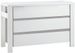 Commode à langer large 3 tiroirs pin gris et blanc Milano - Photo n°2