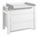Commode avec plan à langer 3 tiroirs blanc mat Milano White 110 cm - Photo n°1