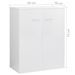 Commode Blanc brillant 60x30x75 cm - Photo n°7