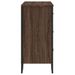 Commode chêne marron 91x35,5x74,5 cm bois d'ingénierie - Photo n°5