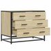 Commode chêne sonoma 70x41x56 cm bois d'ingénierie - Photo n°5