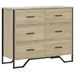 Commode chêne sonoma 91x35,5x74,5 cm bois d'ingénierie - Photo n°2