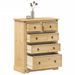 Commode Corona 92x48x114 cm bois massif de pin - Photo n°1