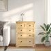 Commode Corona 92x48x114 cm bois massif de pin - Photo n°3