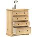 Commode Corona 92x48x120 cm bois massif de pin - Photo n°1