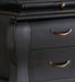 Commode en bois d'acajou noir 4 tiroirs Klacik 110 cm - Photo n°2