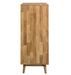 Commode en bois de chêne massif 2 portes 2 tiroirs Kundy 80 cm - Photo n°8
