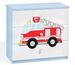 Commode enfant bleue camion de pompier 80 cm - Photo n°1