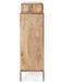 Commode haute bois de manguier naturel et pieds acier laiton mat Jonky 145 cm - Photo n°4