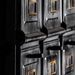 Commode haute industriel 24 tiroirs métal noir vieilli et doré Artizo - Photo n°5
