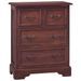 Commode Marron classique Bois d'acajou massif - Photo n°1